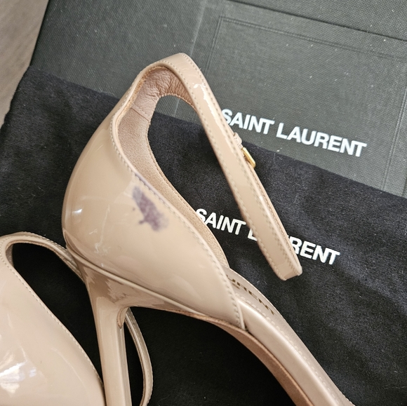 Saint Laurent - Amber 105 patent leather sandals - size 37 - Picture 7 of 8